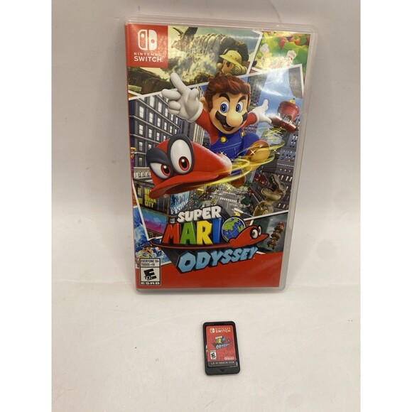 Super Mario Odyssey - Nintendo Switch Complete In box CIB Tested Authentic - Picture 1 of 6